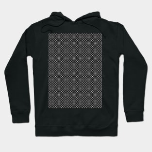 Black White Simple Geometric Pattern Hoodie